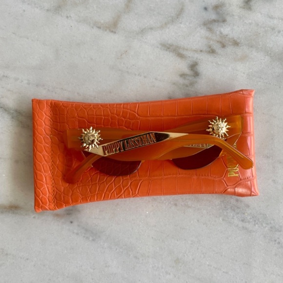 NEW Poppy Lissiman designer Solstice amber cateye sunglasses. - Picture 5 of 11